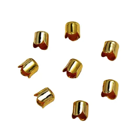 Perles d'Espacement en Métal Vintage Forme de Fleur Capuchons Fermoirs d'Extrémité en Cône Creux pour Bricolage Bracelet Collier Fabrication Bijoux