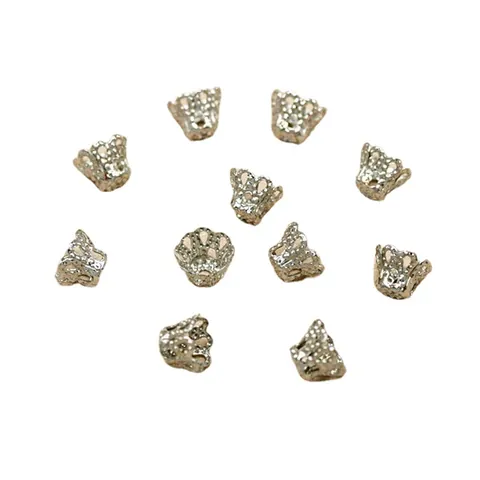 Perles d'Espacement en Métal Vintage Forme de Fleur Capuchons Fermoirs d'Extrémité en Cône Creux pour Bricolage Bracelet Collier Fabrication Bijoux