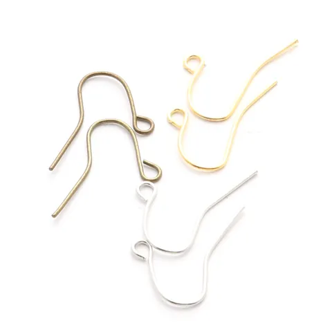Iron DIY Earring Hooks Jewelry Making Findings Bulk Kit Electroplated Metal Ear Wires Accessories For Handcrafted Jewelry