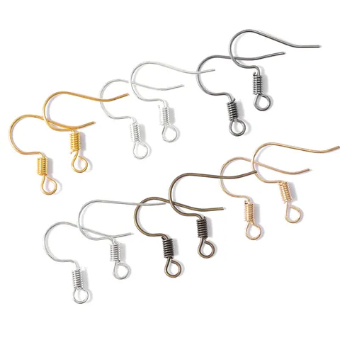 Iron DIY Earring Hooks Jewelry Making Findings Bulk Kit Electroplated Metal Ear Wires Accessories For Handcrafted Jewelry