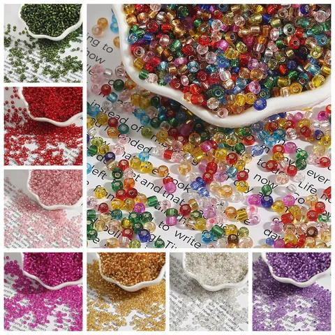 Silver Lined Colorful Glass Seed Beads For DIY Jewelry Making Necklaces Bracelets Handicraft Accessories Materials Kit