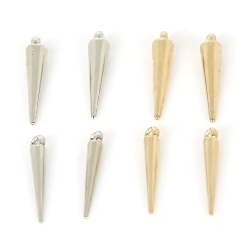 DIY Sieraden Maken Hart Spike Charmes Voor Kettingen CCB Plastic Verguld Afstandhouders Hangers Ambachten