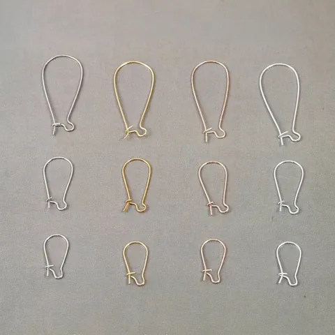 Iron U-Shape Earring Hooks Kidney Ear Wire Hooks DIY Jewelry Making Components Dangle Earring Accessories Craft Supplies