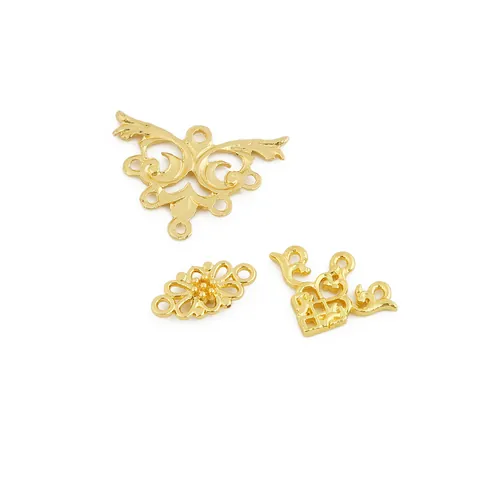 Ciondoli in Metallo a Forma di Fiore e Nuvola in Stile Antico per Creazione di Collane Orecchini Forniture per Gioielli Oro Argento