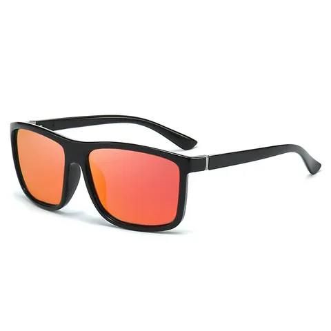 Heren Gepolariseerde Zonnebril Retro Vierkante Sportzonnebril UV400 Bescherming Rijden Vissen Outdoor Fietsen Zonnebril Dames PC Frame Zonnebril