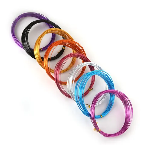 10M Colorful Soft Aluminum Craft Wire For DIY Handmade Jewelry Making Flexible Metallic Wire For Bonsai Styling Home Decor