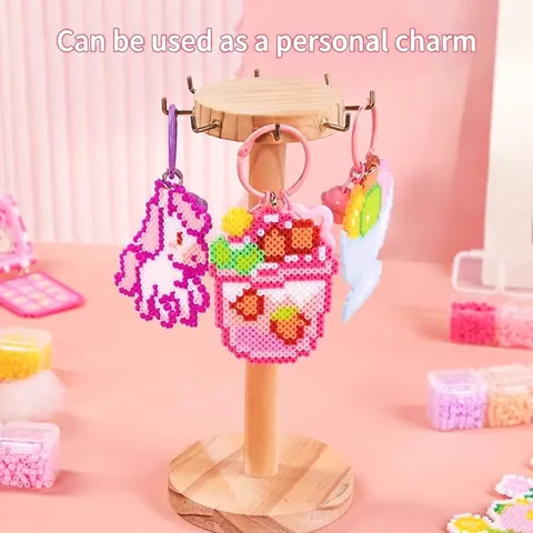 28 Farben DIY Bügelperlen Set Pädagogisches Puzzle Spielzeug Kunststoff Schmelzperlen Handgefertigte Bastelmaterialien Packung Für Kinder