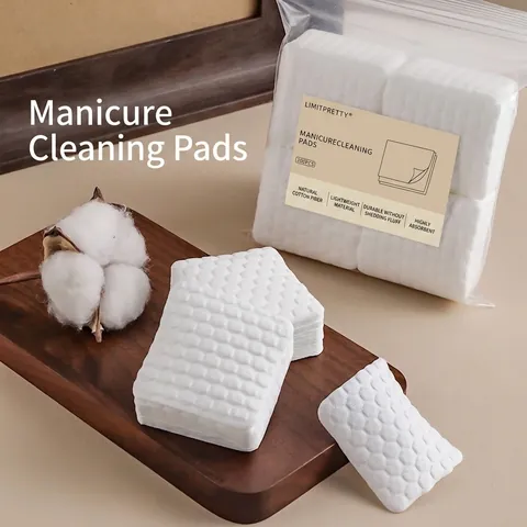 Salviette per Unghie Professionali Senza Pelucchi Dischetti di Cotone Naturale Ispessiti Trama a Nido d'Ape Pulizia per Manicure