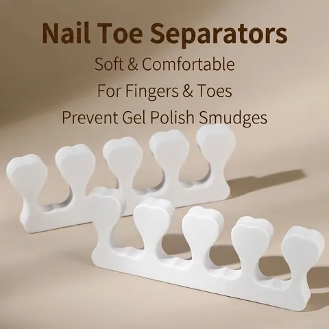 Professional Soft Sponge Toe Separators Heart Shape Finger Spacer Manicure Pedicure Accessories Nail Art Polish Tool Beauty Essentials