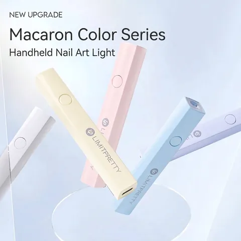 Portable Handheld UV LED Nail Lamp Mini Nail Dryer For Gel Curing Timer USB Rechargeable Macaron Color Manicure Tool
