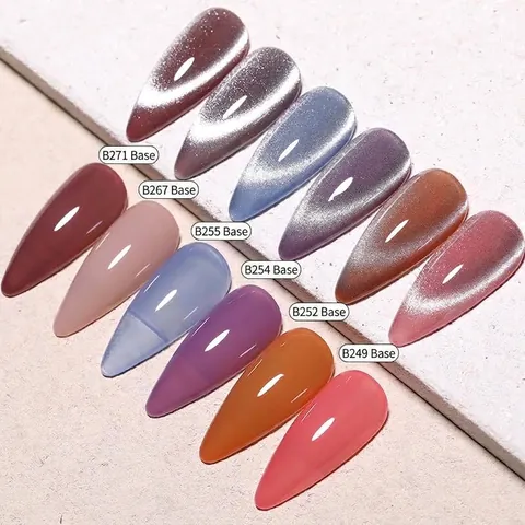 Universal Spar Cat Eye UV Gel Polish Aurora Polar Light Sparkling Ice Translucent Nail Art Gel For Professional Salon