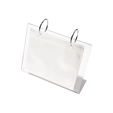 Acrylic Transparent Nail Stamping Plate Storage Book PVC Loose-leaf Nail Art Sticker Organizer Dustproof Display Stand For Manicure Tools