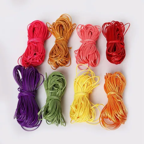 Colorful Korean Wax Cord Braided Thread For DIY Necklace Bracelet Making Waxed Polyester String Handmade Jewelry Supplies