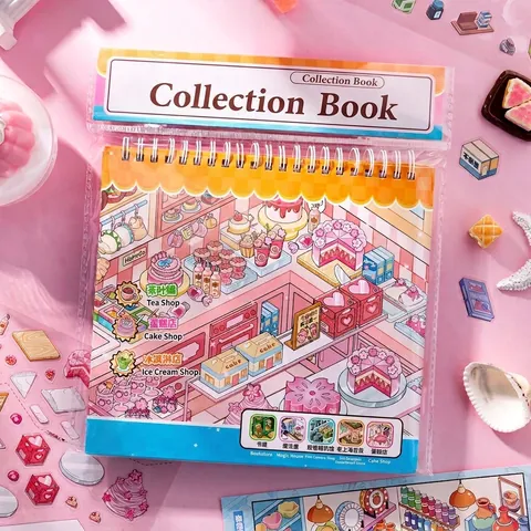 Miniature Landscaping Sticker Book Collection 10.0 Fun Creative Stress Relief DIY Scrapbooking Material 31 Pages PET Stickers