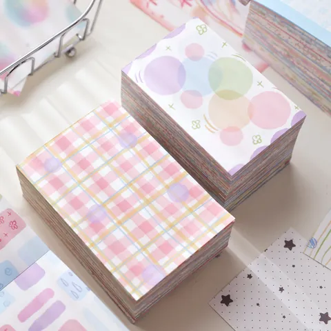 Multicolor M5 A7 Paper Brick Non-Adhesive 120g White Kraft Paper For Scrapbooking Background Material DIY Memo Pad