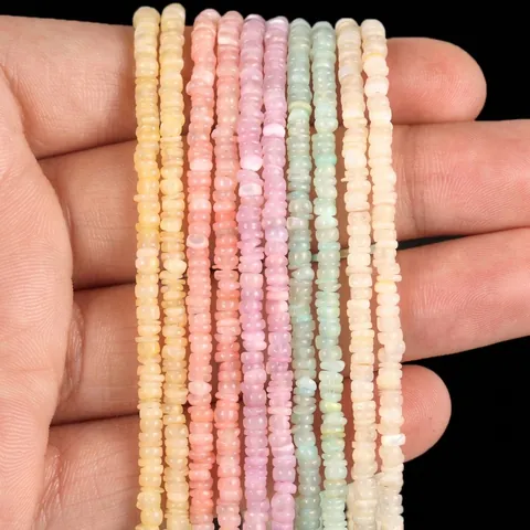 Cuentas Heishi de Concha Natural de 3mm Cuentas Espaciadoras de Disco Rodajas de Concha de Colores Para DIY Pulsera Collar Joyería Artesanal