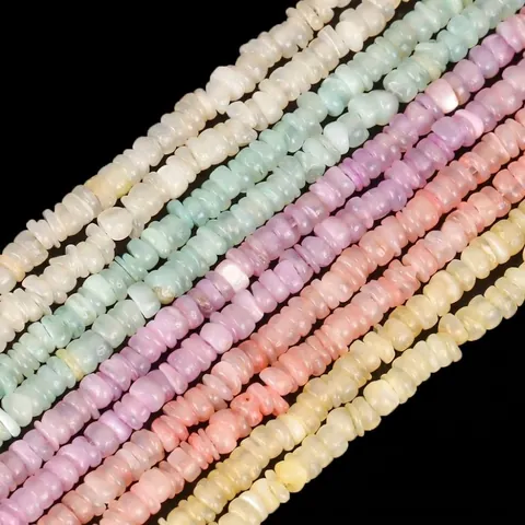 Cuentas Heishi de Concha Natural de 3mm Cuentas Espaciadoras de Disco Rodajas de Concha de Colores Para DIY Pulsera Collar Joyería Artesanal