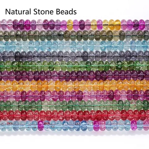 5x8mm Synthetic Crystal Rondelle Beads For DIY Jewelry Making Necklace Bracelet Multi Color Abacus Beads Crafting Accessory