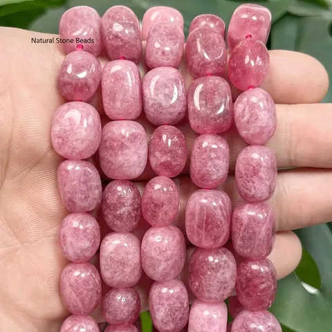 Perles en Pierre Naturelle Pépite Irrégulière Calcédoine Cristal Perles Mobiles pour Création de Bijoux DIY Collier Bracelet Accessoires