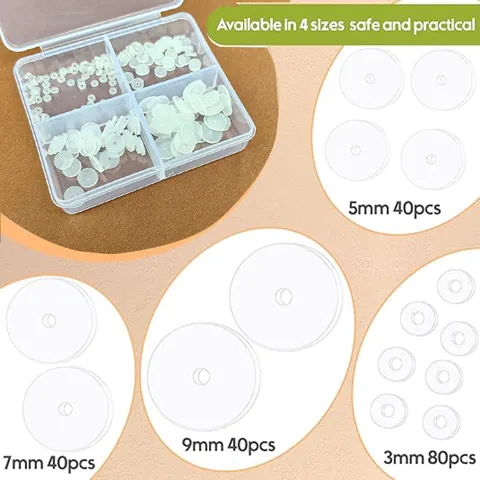 Clear Silicone Earring Pads Anti Friction Piercing Spacers For Ear Studs Round Soft Comfort Backs Jewelry Making Findings