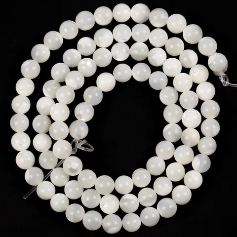 Natürliche Trochus Muschel Runde Lose Perlen Poliert Perlmutt Perlen Für DIY Schmuckherstellung Armband Halskette Zubehör
