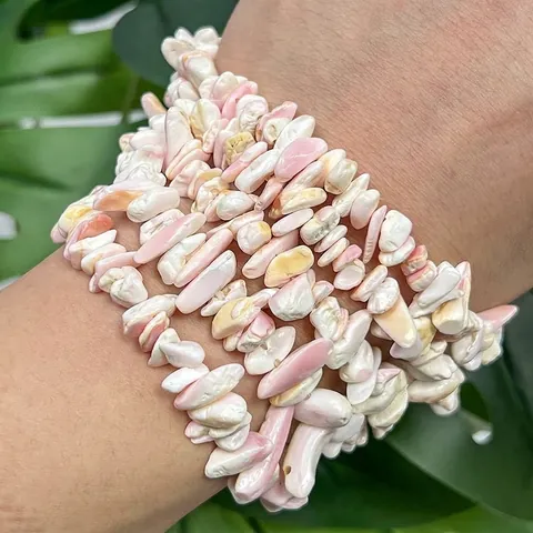 Natural Queen Conch Shell Chips Irregular Loose Beads Spacers For DIY Necklace Bracelet Jewelry Making Accessories