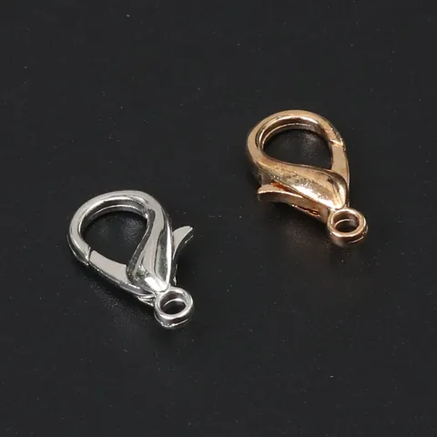 DIY Jewelry Making Accessories Zinc Alloy Lobster Clasp Connectors For Handmade Bracelet Necklace Findings Multiple Sizes Multi Color