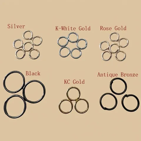 Iron Open Jump Rings For Jewelry Making DIY Handcrafted Findings Metal Connectors Circular Loops For Necklace Bracelet Craft