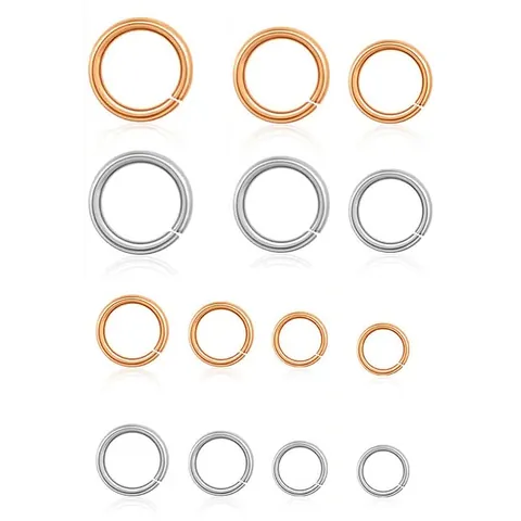 Iron Jump Rings For Jewelry Making Open Metal Connection Loops DIY Findings Circular Link Rings Handmade Supplies