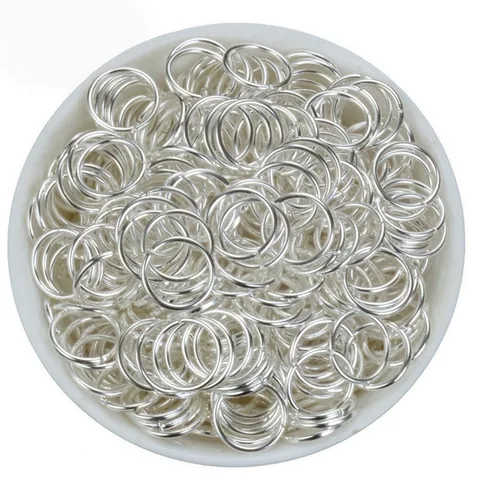 Iron Open Jump Rings For Jewelry Making DIY Handcrafted Findings Metal Connectors Circular Loops For Necklace Bracelet Craft