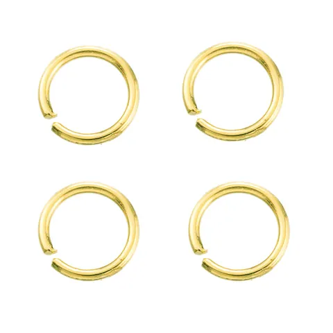 DIY Jewelry Making Findings Copper Open Jump Rings Connector For Earrings Bracelet Necklace Silver Gold Rose Gold Plated Accessories