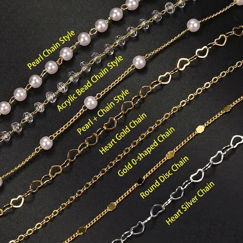 18K Gold Plated Copper Jewelry Chain For Women DIY Handmade Necklace Bracelet Heart Pearl Acrylic Round Disc O-Chain Jewelry Findings