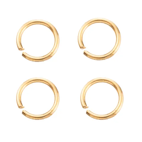 DIY Jewelry Making Findings Copper Open Jump Rings Connector For Earrings Bracelet Necklace Silver Gold Rose Gold Plated Accessories
