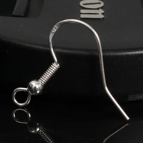 Crochets de Boucles d'Oreilles en Cuivre Plaqué Argent Fils d'Oreille Avec Poinçon S925 pour Création de Bijoux DIY Accessoires