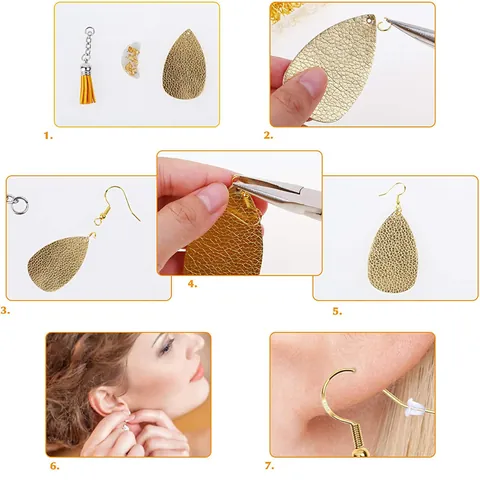 Crochets de Boucles d'Oreilles en Cuivre Plaqué Argent Fils d'Oreille Avec Poinçon S925 pour Création de Bijoux DIY Accessoires