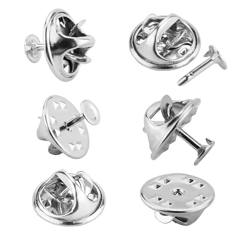 Butterfly Clutch Pin Backs Tie Tacks Pin Base For DIY Jewelry Making Findings Craft Supplies Jewelry Parts Components