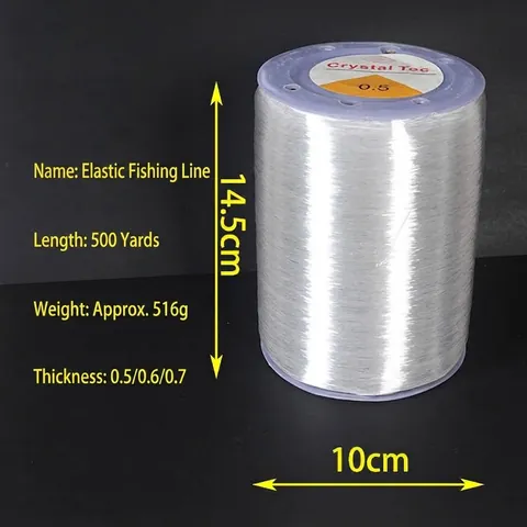 Transparent Elastic Crystal Thread Clear Stretchy Beading Wire For Bracelet Jewelry Making Abrasion Resistant Craft Cord