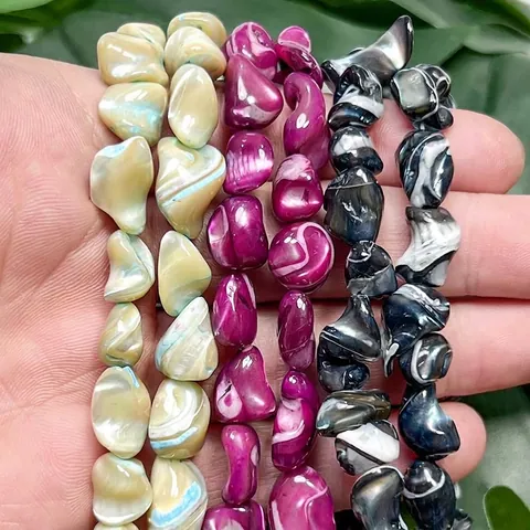 Irregular Natural Shell Beads Strand Organic Multi-Colored Loose Beads For DIY Bracelet Necklace Jewelry Accessories