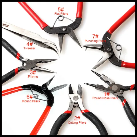 Stahl Schmuckherstellungs Zangen Langnasen Diagonal Lochstanz Werkzeug Für DIY Handgemachtes Handwerk Schmuckreparatur Professionelle Handwerkzeuge