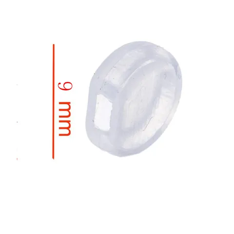 Hochwertige Silikon Ohrring Clip Pads Schmerzhemmend Rutschfest Transparent Dichtungen Für Schrauben Feder Clip-on Ohrring Konverter DIY Schmuckzubehör
