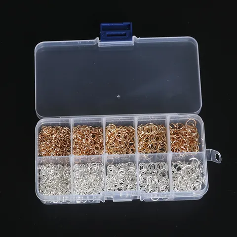 Iron DIY Jewelry Findings Kit Open Jump Rings Lobster Clasps Earring Hooks Combination For Jewelry Making Repair Material