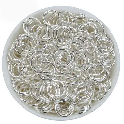 Iron Open Jump Rings For Jewelry Making DIY Handcrafted Findings Metal Connectors Circular Loops For Necklace Bracelet Craft