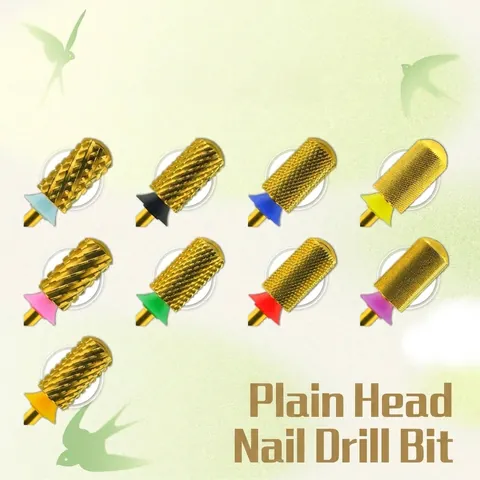 WILSON Professional Alloy Nail Drill Bit With Titanium Coating For Gel Polish Removal Manicure Pedicure Tools Smooth Top Safety Design