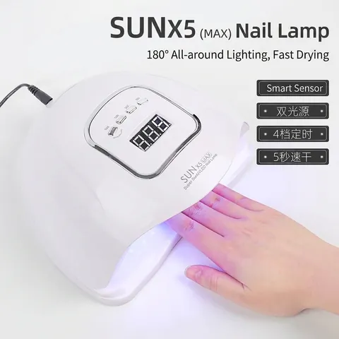 Professional UV LED Nail Lamp Fast Drying Nail Dryer With Timer Settings LCD Display Smart Sensor Nail Polish Curing Light For Manicure Salon Home DIY