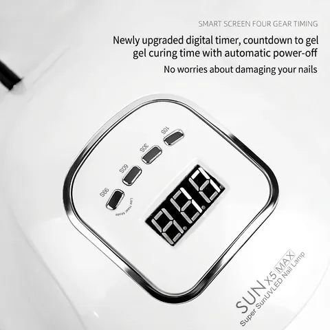 Professional UV LED Nail Lamp Fast Drying Nail Dryer With Timer Settings LCD Display Smart Sensor Nail Polish Curing Light For Manicure Salon Home DIY
