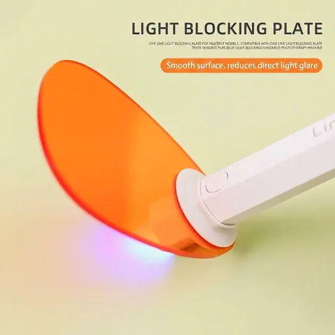 Universal Orange UV Protection Nail Lamp Shading Plate Eye Protection Light Blocking Sheet For Handheld Curing Light Nail Art Tools