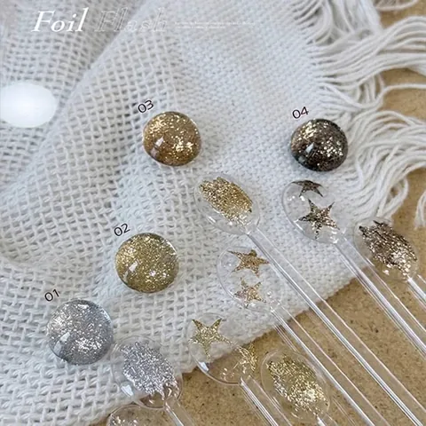 Juego de Gel de Brillo para Uñas Foil Flash Sin Limpieza Textura 3D Efecto Opalo Nube Para Diseño de Manicura Mujer Belleza