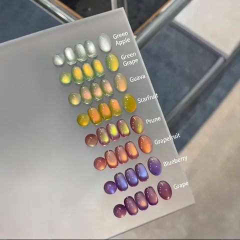 Magnetische Kattenoog Nagelgellak Fruitmand Serie Glasparel Effect Semi-Permanent Soak Off UV LED Lak Voor Vrouwen DIY Nail Art