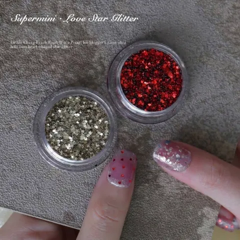 Mini Herz Stern Pailletten Nagelkunst Dekoration Ultradünne Glitzer Flocken Nägel Maniküre Zubehör Damen DIY Design