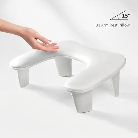 Professionelle U-Förmige Maniküre Armlehne Kissen Ergonomisch Neigbar Abnehmbar Kunststoff Nagelkunst Werkzeug Salon